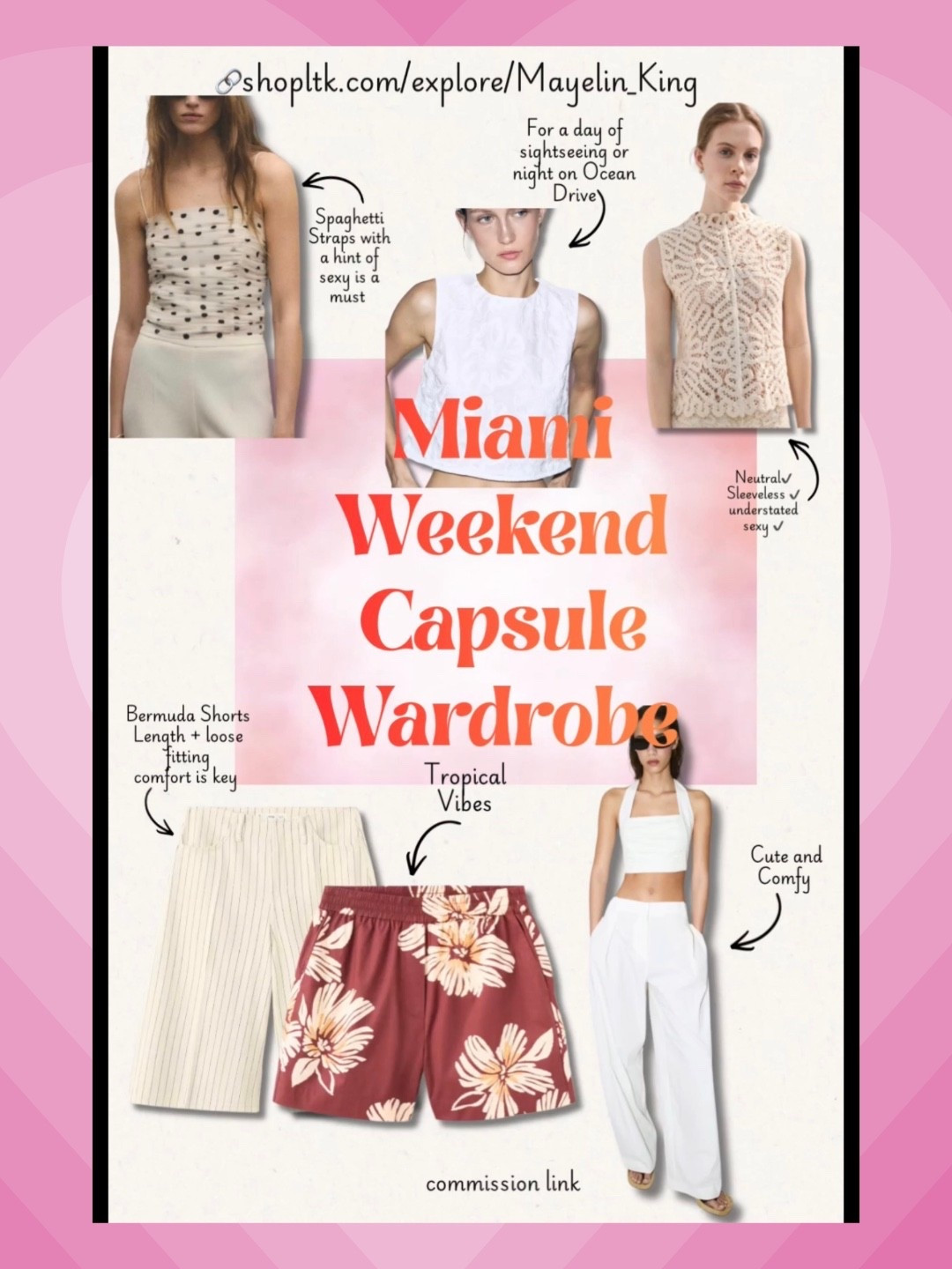 summer outfits
Miami Weekend Capsule Wardrobe | The Only 5–7 Pieces I’d Bring


Keywords: Miami packing list, travel outfit ideas women, carry on essentials, vacation capsule wardrobe, easy vacation outfits, mix and match fashion
#style #traveloutfits #packingtips

#LTKootd #LTKSeasonal #LTKTravel