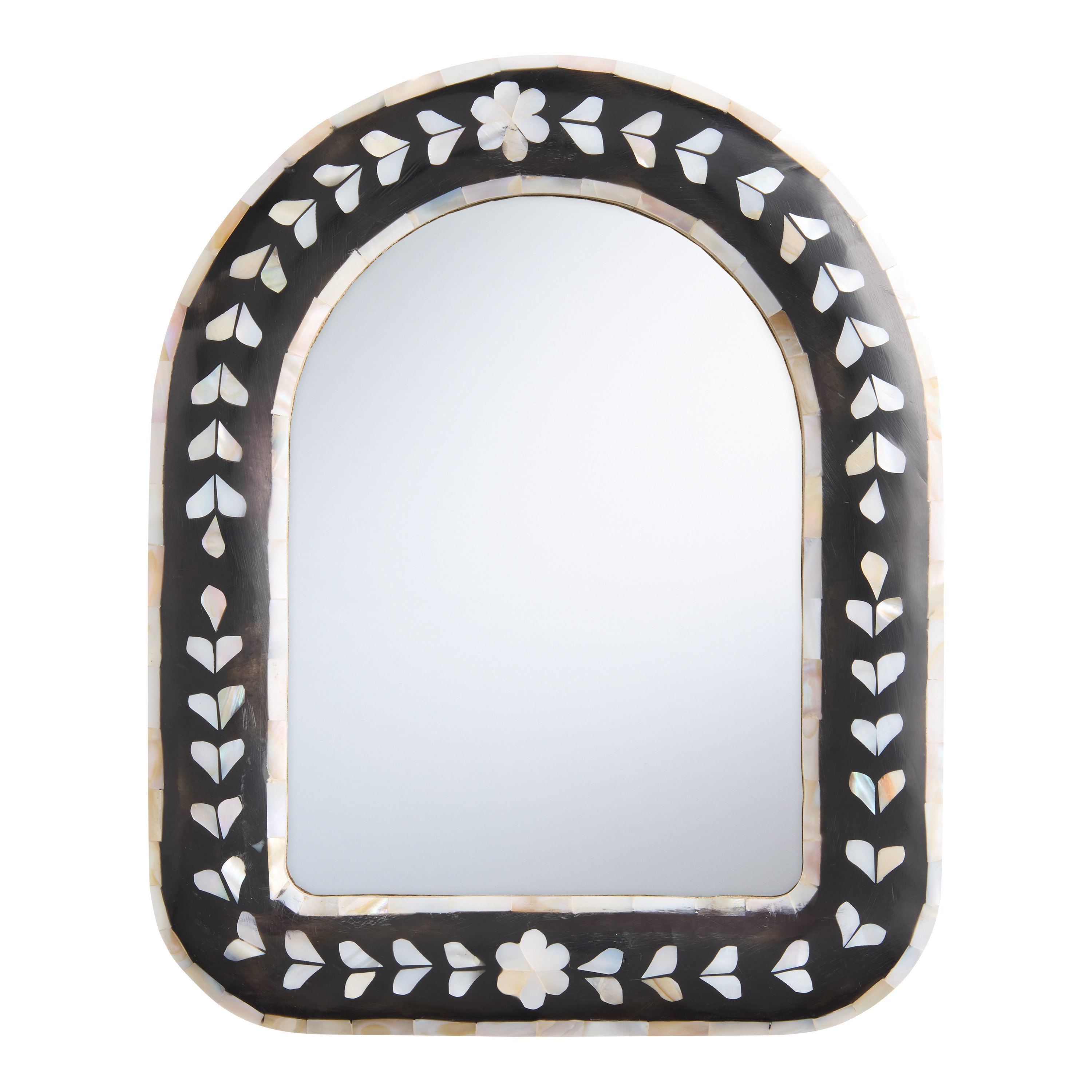 Mother of Pearl and Resin Inlay Arched Wall Mirror | World Market