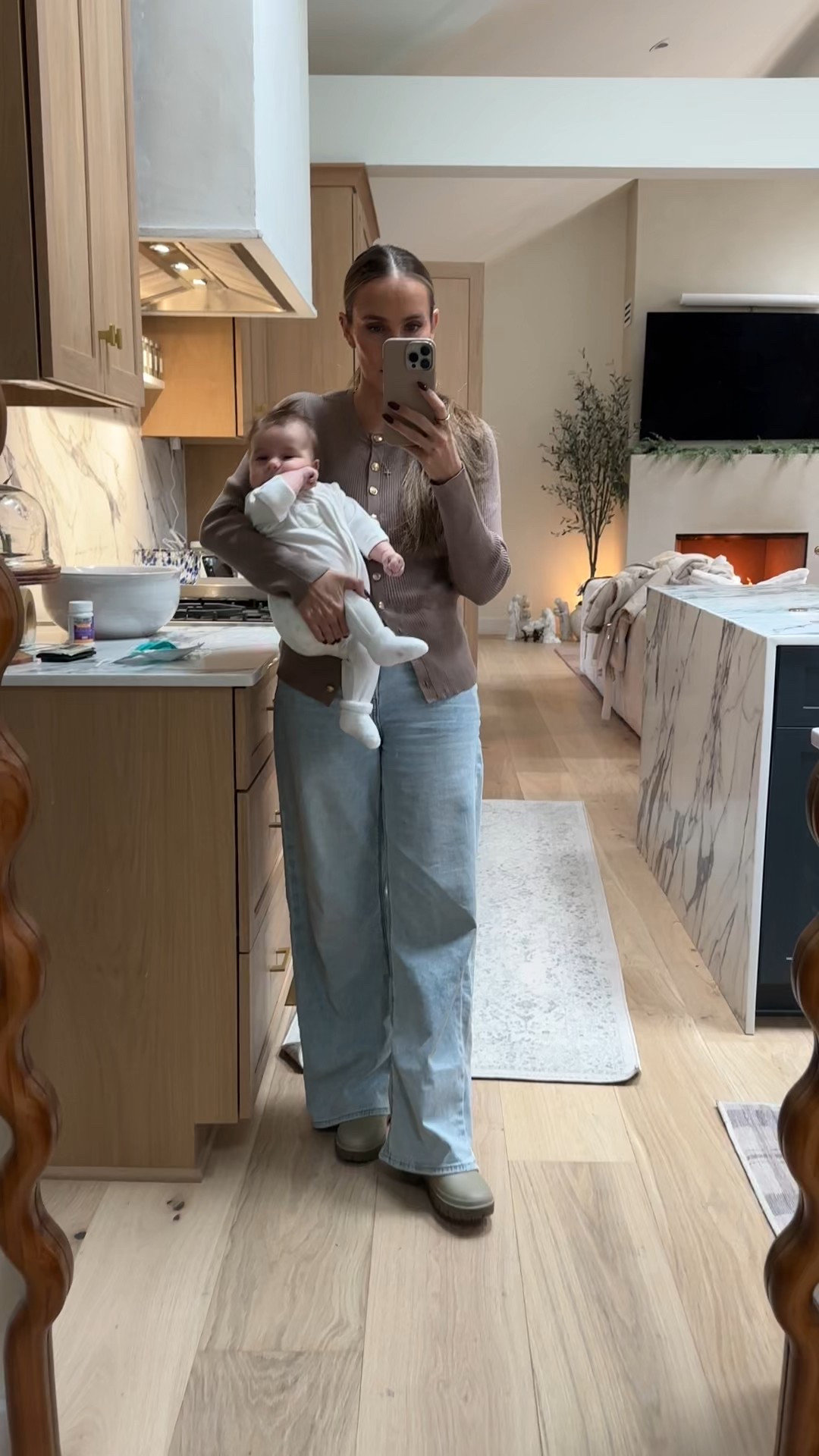 Cutest button down cardigan from Amazon. Such good quality with thick fabric and gold button details. Paired with Amazon Chelsea rain boots in khaki  

#LTKOver40 #LTKBaby #LTKmomlife