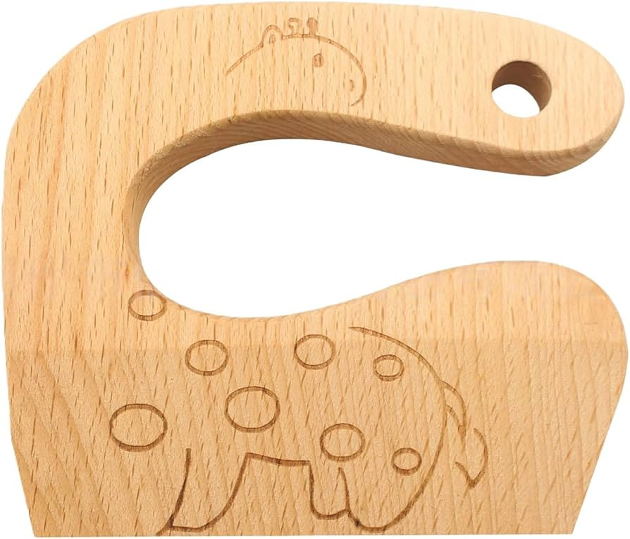 Children's Wooden Knife Children's Kitchen Knife Children Cutting Knife Deer Pattern Cute Shapes ... | Amazon (UK)