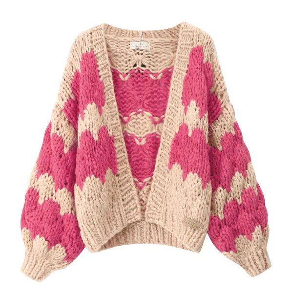 Hugs and Kisses Cardigan in Pink | Kiwi and Co