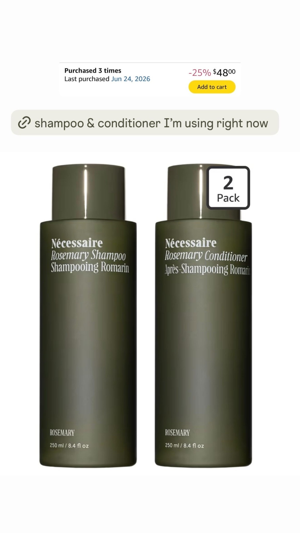 The shampoo and conditioner I’m using right now!

#LTKSaleAlert #LTKBeauty #LTKselfcare