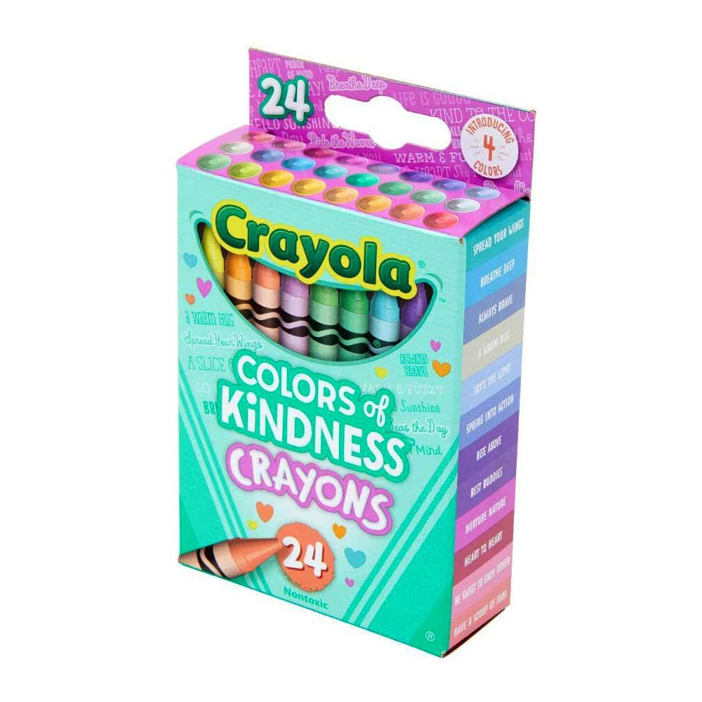 Crayola Colors of Kindness, Pack of 24 Crayons, 24 Count (Pack of 1), Assorted | Amazon (US)