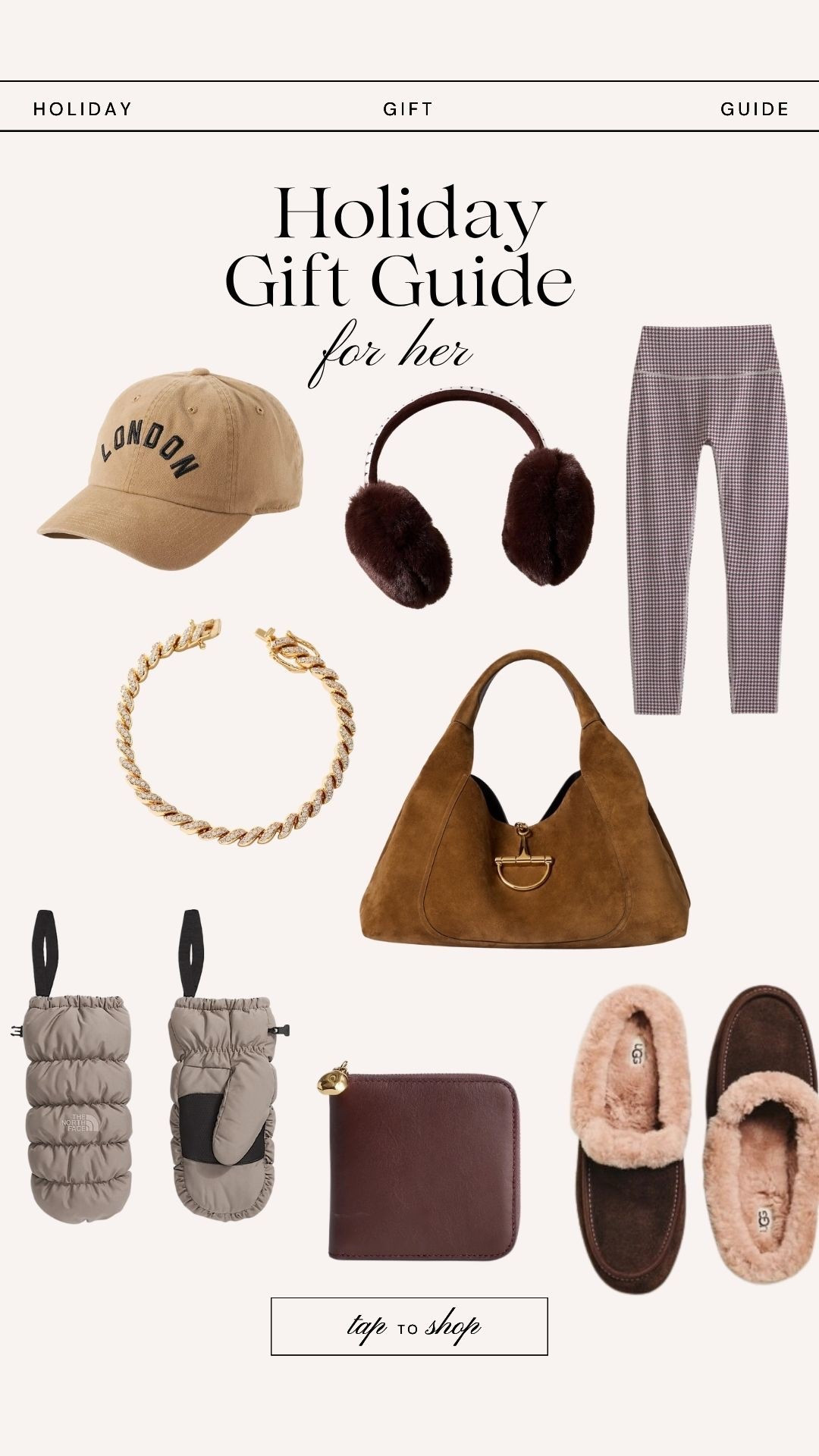 Holiday gift guide from leggings to earmuffs to a baseball hat Gucci handbag everything she wants for Christmas

#LTKSeasonal #LTKGiftGuide #LTKvlog