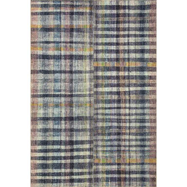Chris Loves Julia x LoloiHumphrey Plum / Multi 18" x 18" Sample Rug | Walmart (US)