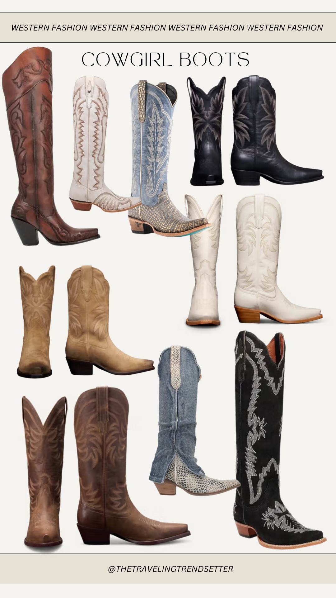 Cowgirl boots - winter boots - trendy cowboy boots - fall - spring - western fashion - rodeo - country concert - Nashville 

#LTKFindsUnder50 #LTKStyleTip #LTKFindsUnder100