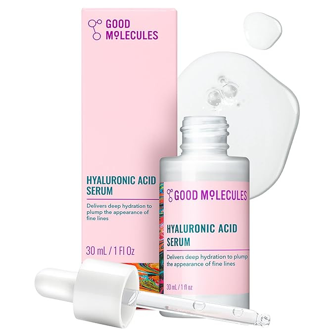 Good Molecules Hyaluronic Acid Serum - 1% Hyaluronic Acid Non-greasy Ultra Hydrating Serum, Facia... | Amazon (US)