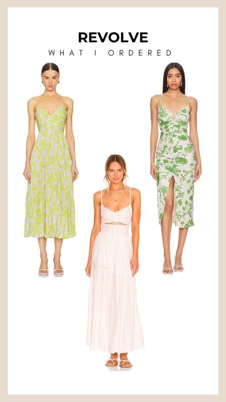 Just in from REVOLVE and I'm already in love! 🛍️ These dresses are the epitome of spring chic, blending playful patterns with sophisticated cuts. From the vibrant green prints to the understated elegance of a neutral maxi, each piece is a fresh take on the season's trends. Perfect for brunches, day parties, or just feeling fabulous! Which one's your favorite? 💚🤍 #SpringFashion #RevolveHaul #StyleInspo

#LTKparties #LTKSeasonal #LTKstyletip