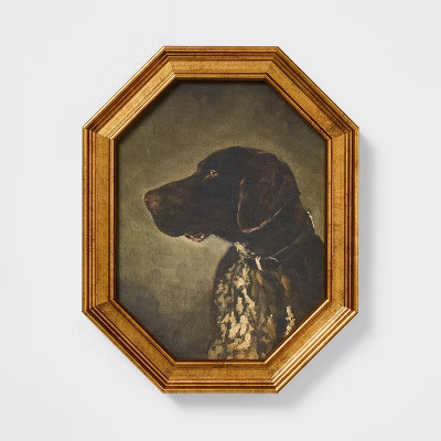 8"x10" Pointer Dog Portrait Framed Art - Threshold™ designed with Studio McGee | Target