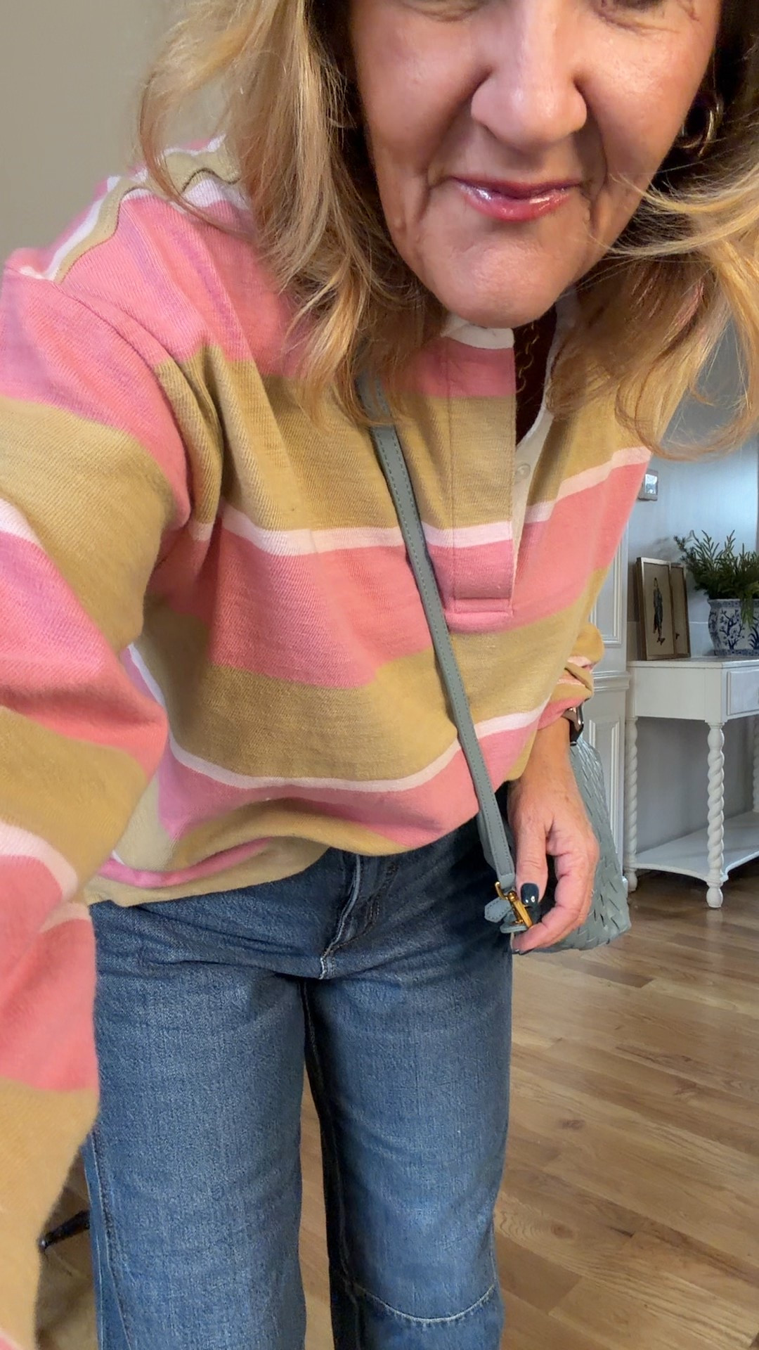 This rugby shirt is a top selling loft style! Everything is true to size, regular size 8/medium unless noted below 
Winter white cape/cardigan XS/S
Barrel jeans 8 petite 
Sherpa coat medium petite 
Quilted vest med petite 
Teal evergreen  Palmer pants size 6 reg 
Chicos no iron blouse size 1.0

35% off Allie & Bess sitewide until the 31st with code NANETTE35

Business casual casual pants not jeans 

#LTKFindsUnder100 #LTKOver40 #LTKSaleAlert