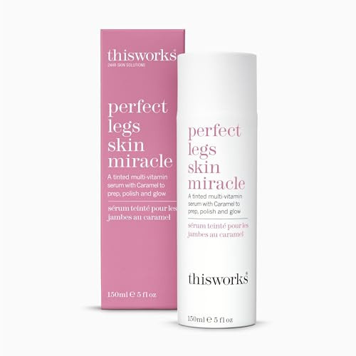 This Works Perfect Legs Skin Miracle, 150 ml - Multi-Vitamin Enriched Tinted Serum for a Natural Glow for All Skin Tones - With Vitamin C, Caramel and Arnica to Combat Uneven Skin Tone and Bruising | Amazon (UK)