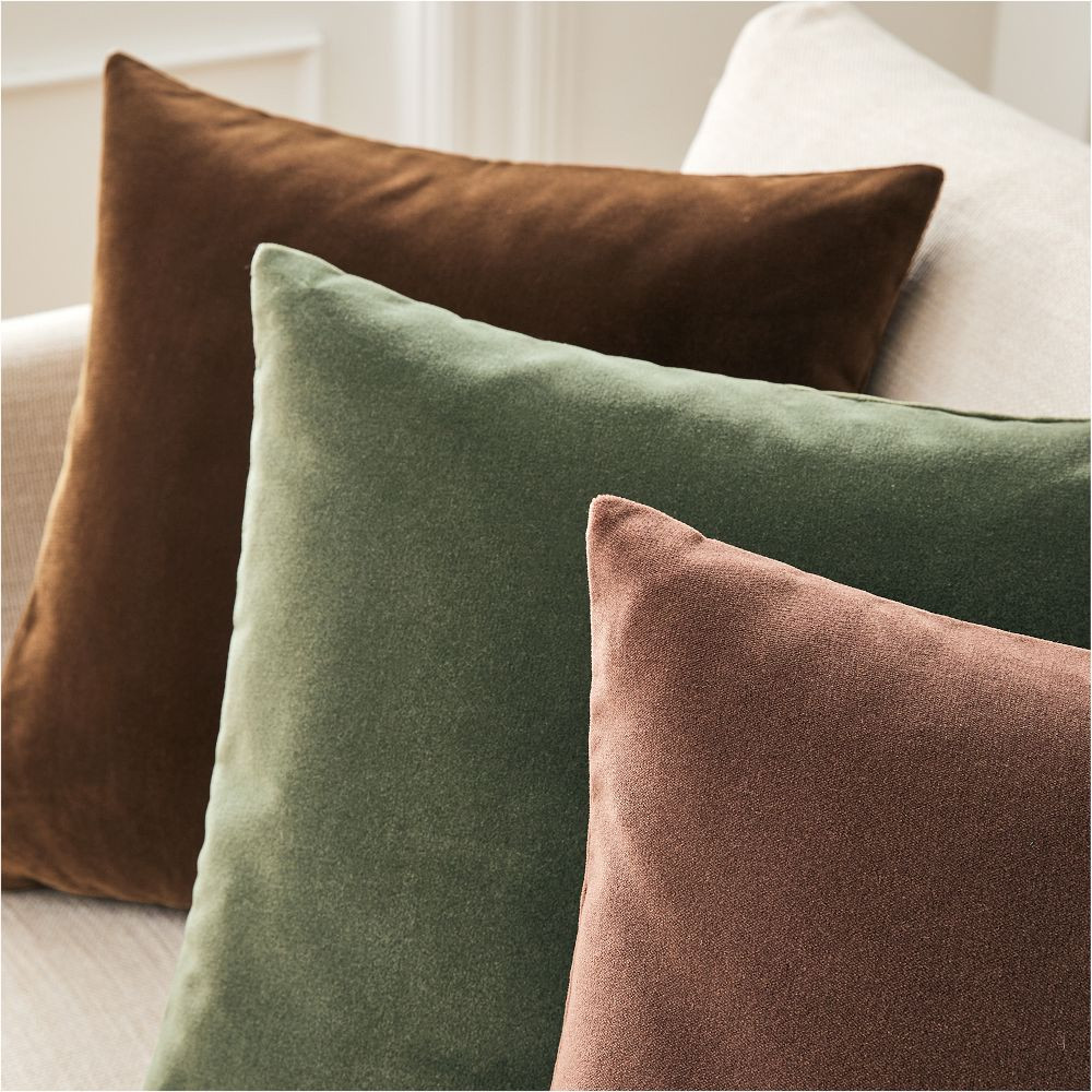 Solid Faux Mohair Pillow Cover | West Elm (US)