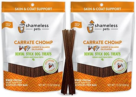 Amazon.com: SHAMELESS PETS Dog Dental Treats - Dental Sticks for Dogs, Made with Upcycled Ingredi... | Amazon (US)