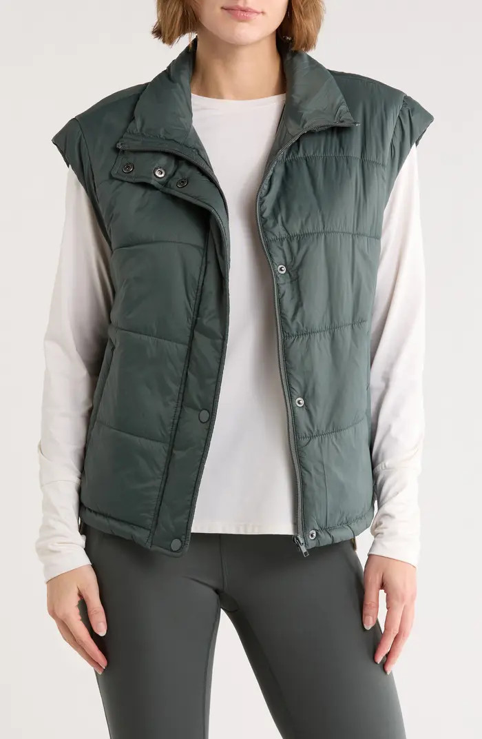 Z by Zella Channel Quilted Puffer Vest | Nordstromrack | Nordstrom Rack