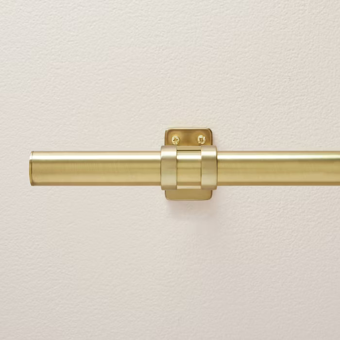 48" – 84" Classic Steel Curtain Rod with Antiqued Brass Finish - Hearth & Hand&... | Target