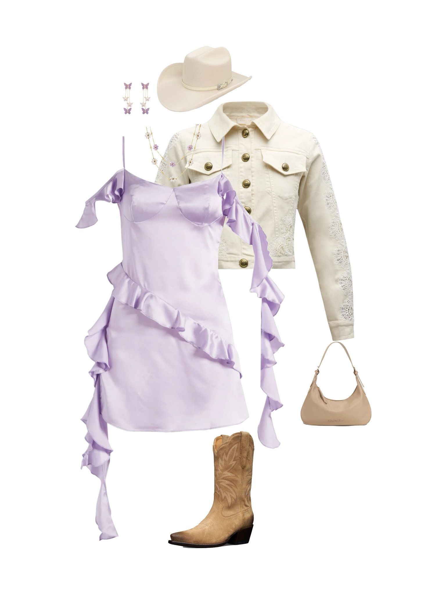 My client is going to Stagecoach and she needed some fun looks! She loved them so now you can shop them for yourself! 
.
For Saturday my client said she wanted something feminine and pastel colors! I combined that with some classic western touches to create this gorgeous purple moment! 

#LTKSeasonal #LTKFestival #LTKstyletip