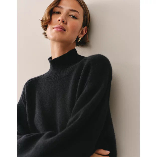 Luxury Cashmere Funnel Neck Jumper | Jumpers & Cardigans | The  Whi... | The White Company UK & ROW