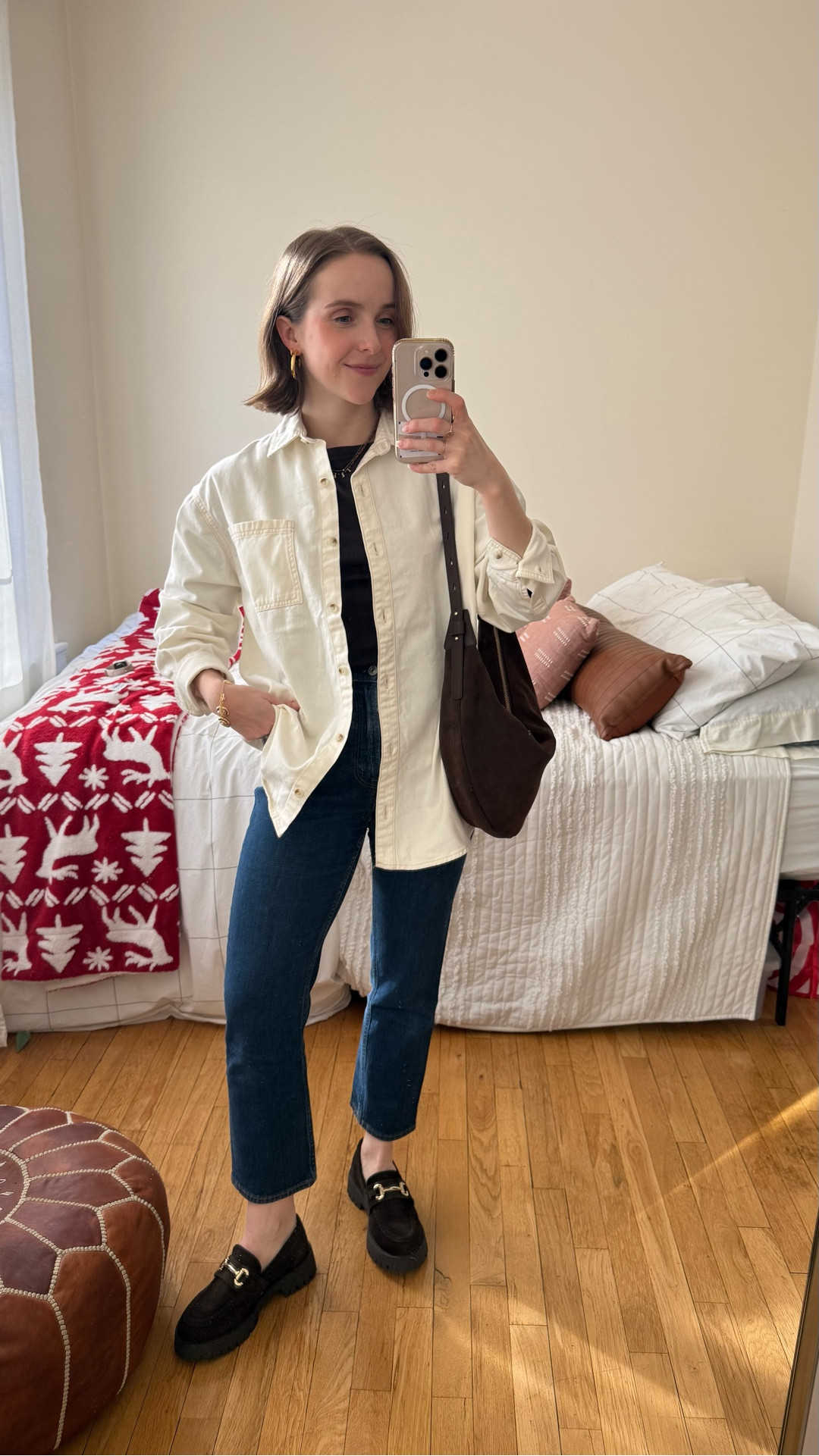 Cream denim jacket xs
Ankle jeans 25 petite 


#LTKPetite #LTKootd #LTKSaleAlert