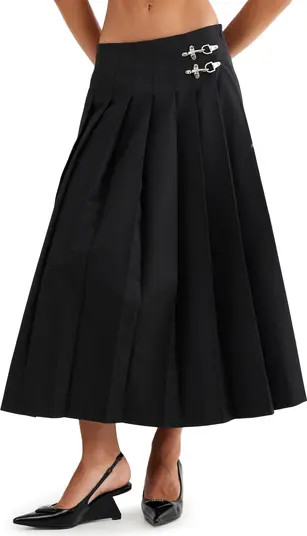 Fame Pleated Midi Skirt | Nordstrom Rack