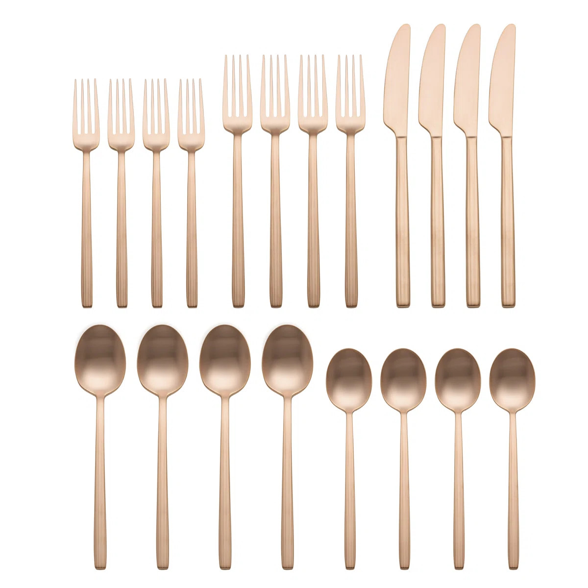 Oneida Dean Satin Rose Gold 20-Piece Flatware Set | Wayfair North America