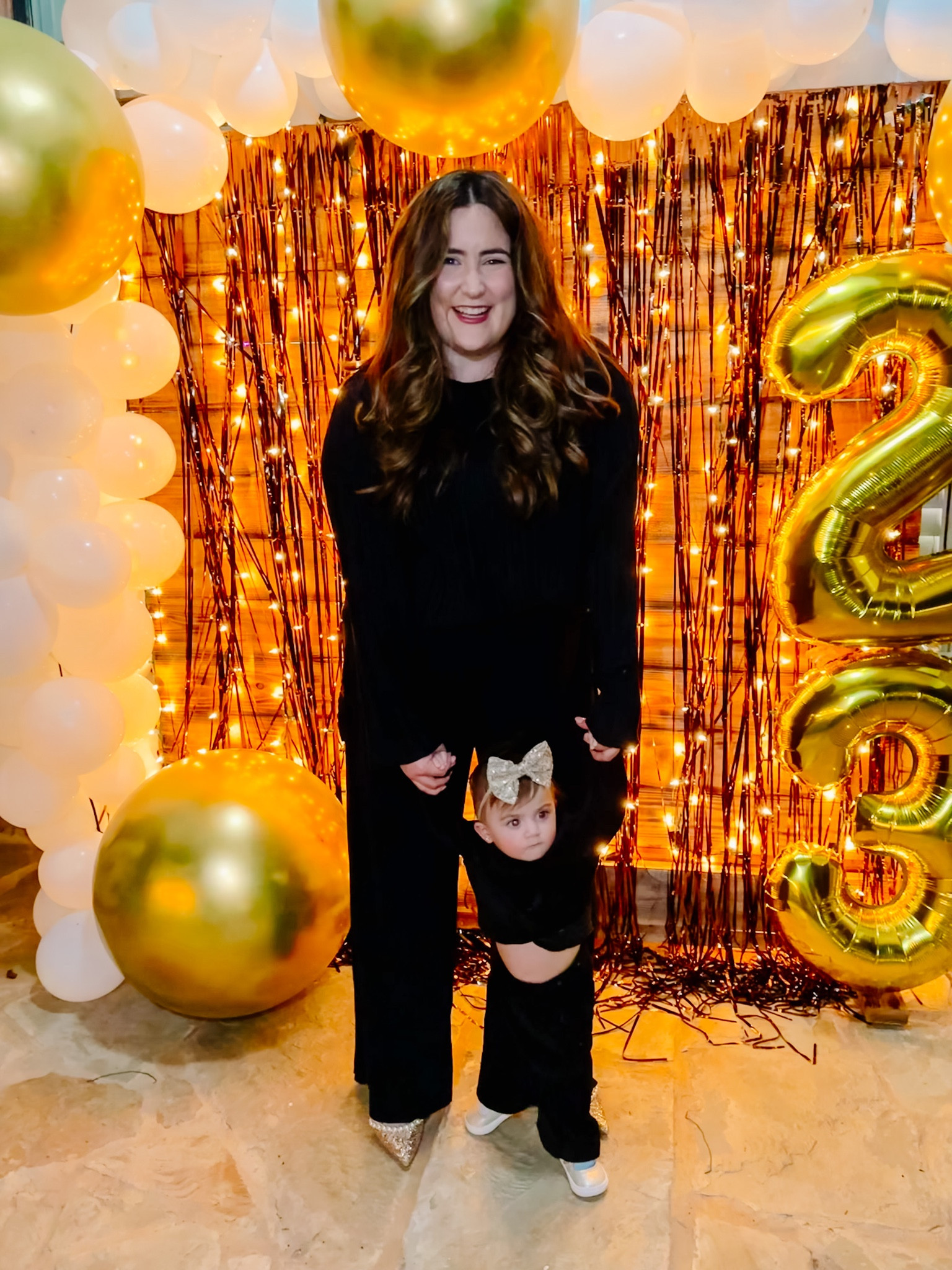 Mommy and me outfit, black long sleeve outfit, dressy but casual, plus size outfit, mid size outfit, celebration 

#LTKcurves #LTKHoliday #LTKstyletip