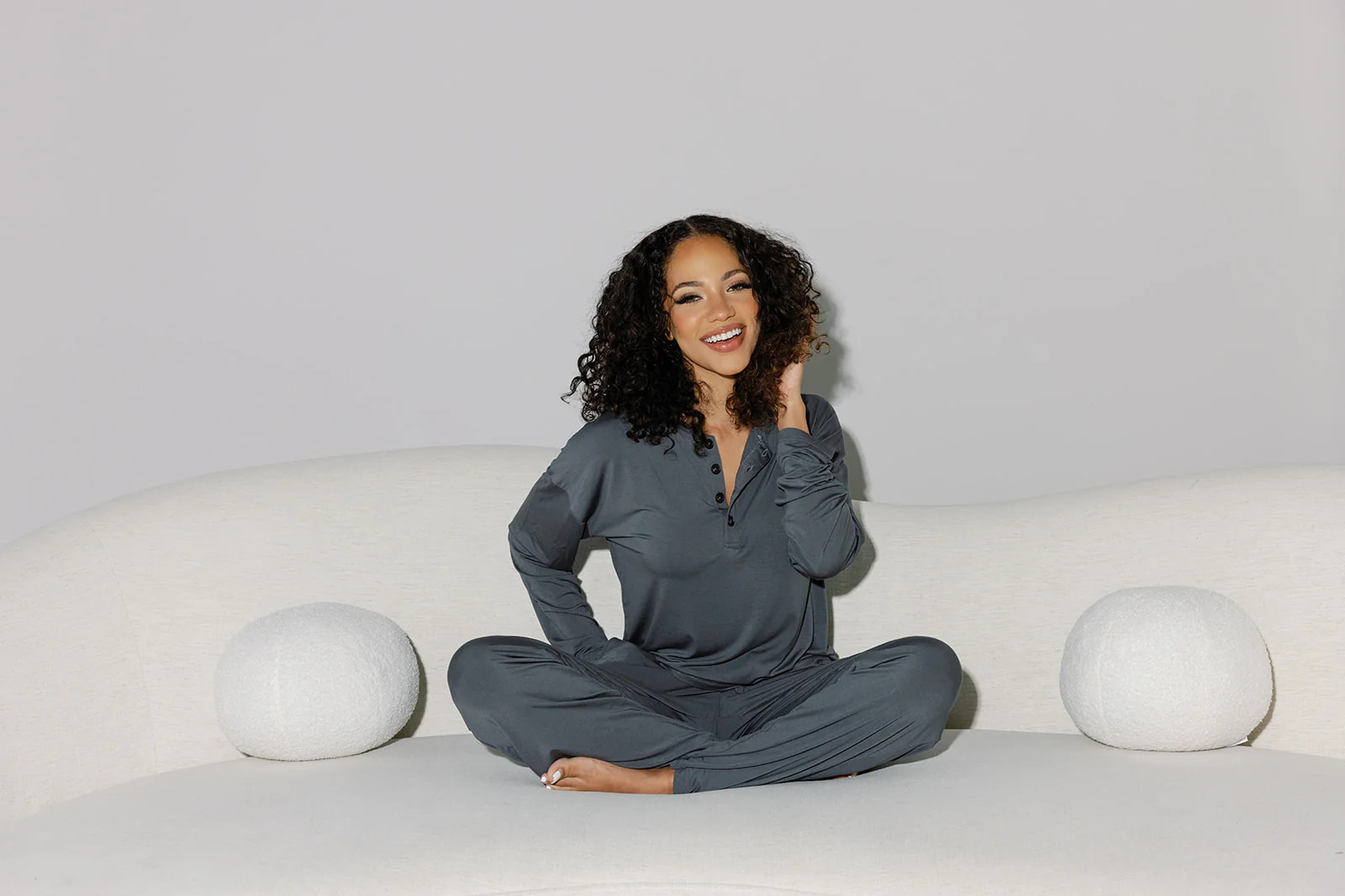 Slate Women's Long Sleeve Lounge Set | Promise Baby