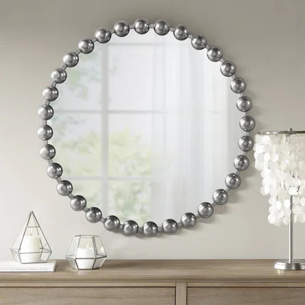 Madison Park Signature Marlowe Round Metal Mirror | Wayfair North America