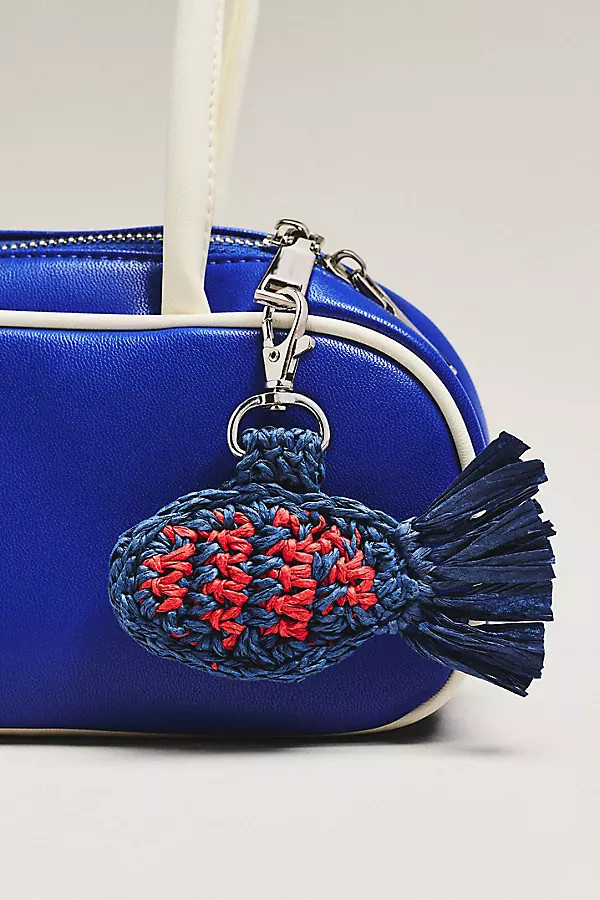 Raffia Fish Bag Charm | Anthropologie (US)