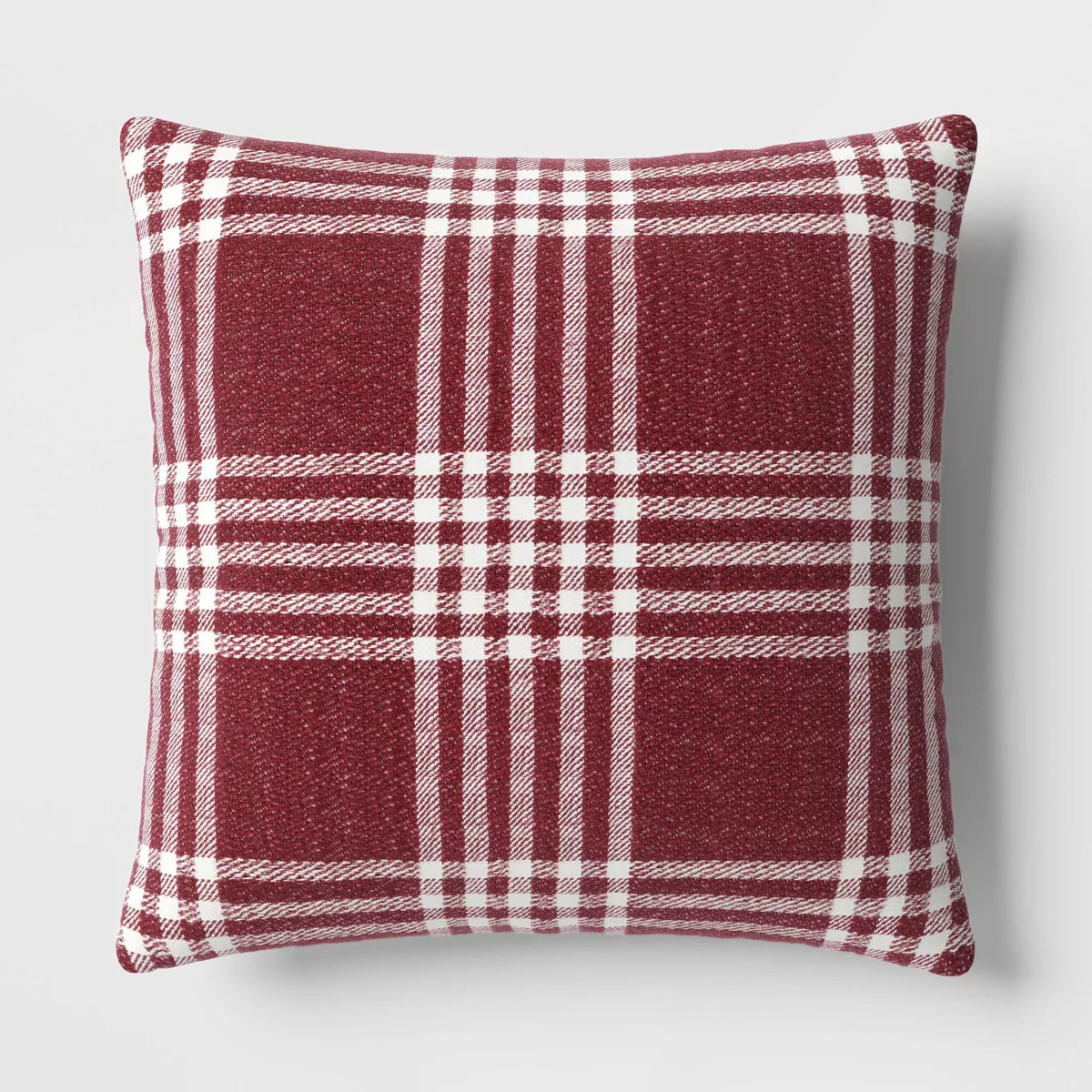 Square Reversible Cotton Woven Plaid Throw Pillow - Threshold™ | Target