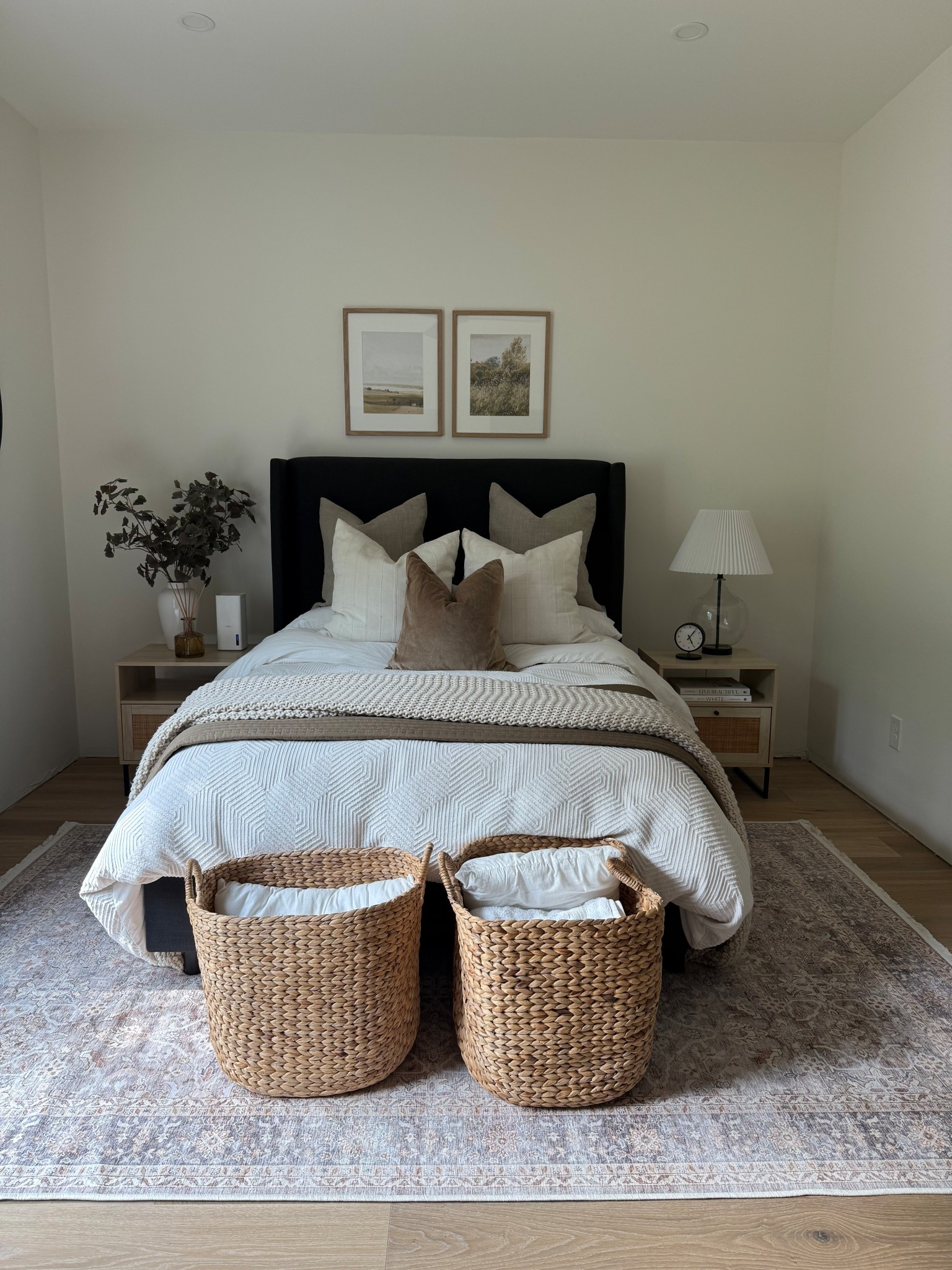 Tilly bed. Nightstands. Bedroom furniture. Neutral bedroom decor. Throw pillows. Throw blanket  

#LTKHome