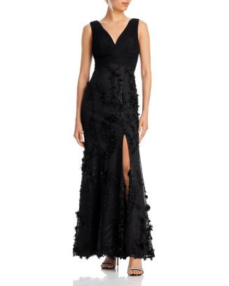 Floral Appliqué Mermaid Gown - Exclusive | Bloomingdale's (US)