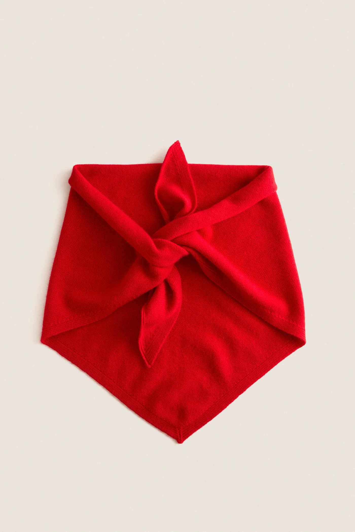 Apple Red Cashmere Triangle Scarf | Tuckernuck (US)