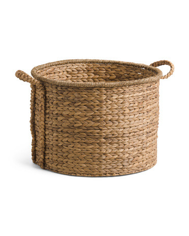 Xxl Natural Storage Basket With Braided Handles | TJ Maxx