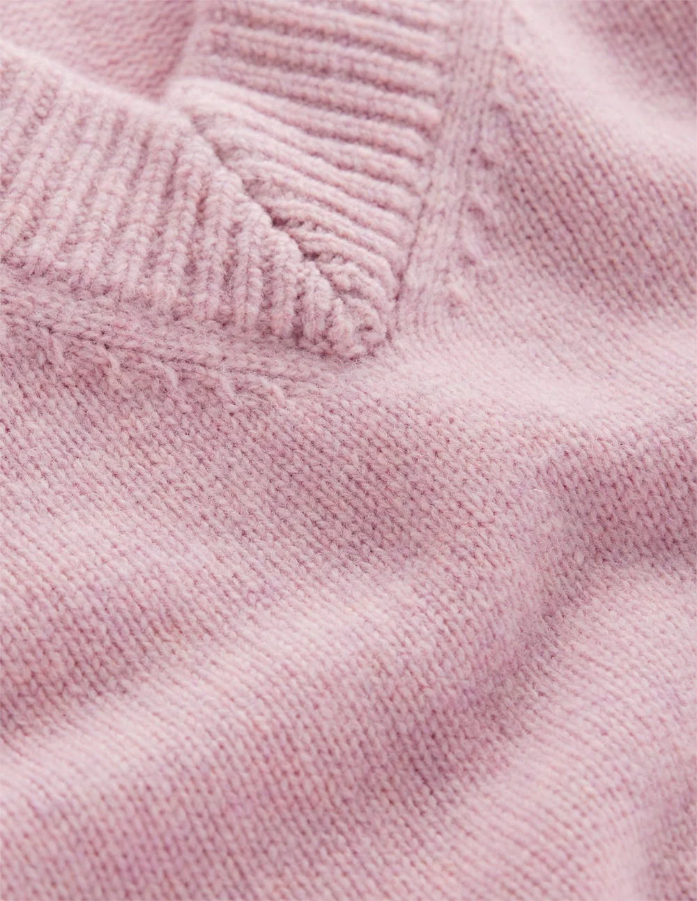 Marion Merino V-neck Jumper-Blush Pink | Boden UK