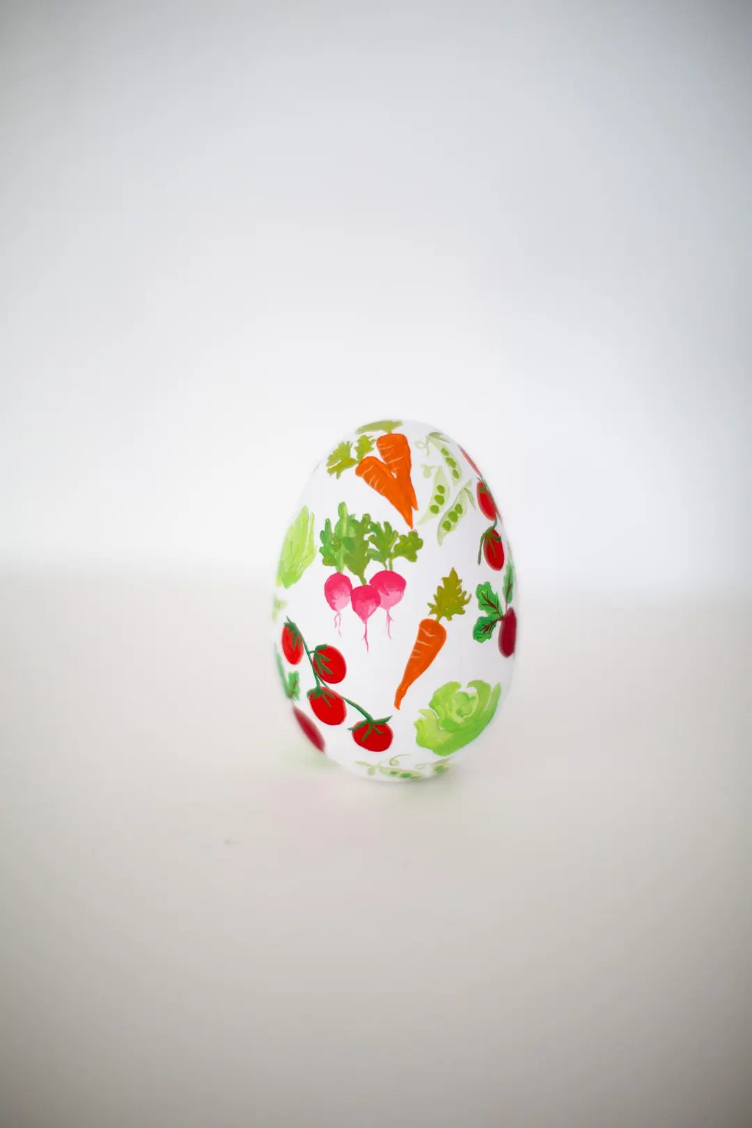 Heirloom Wooden Easter Eggs - Veggie Print - Hand Painted -  4" Larger Size | Etsy (US)