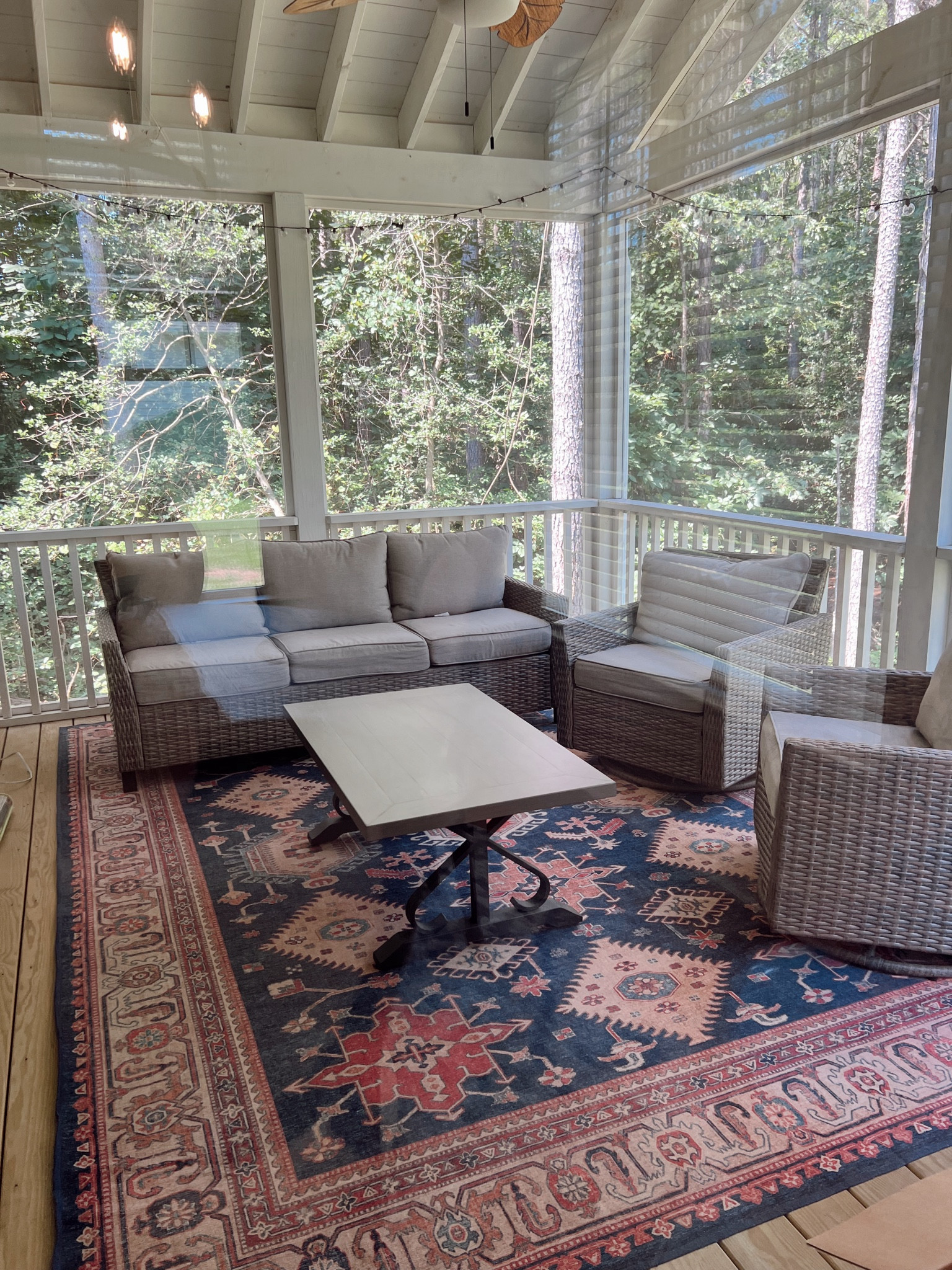 A clean patio makes me happy! Can’t wait for temperatures to cool so I can go out there more. 