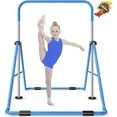 Safly Fun Gymnastics Bar for Kids, Height Adjustable Junior Training Bar for Home, Folding Gymnas... | Walmart (US)
