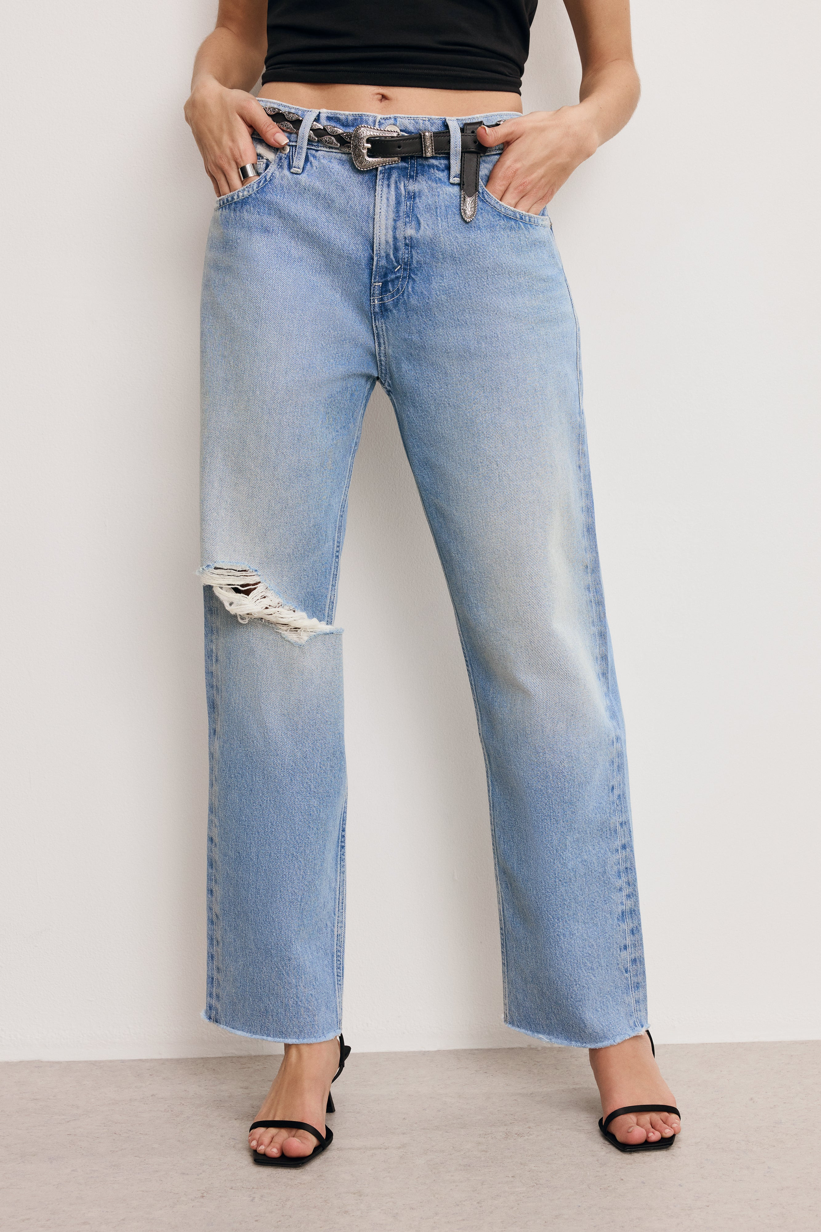 GOOD STANDARD STRAIGHT JEANS | INDIGO887 - GOOD AMERICAN | Good American