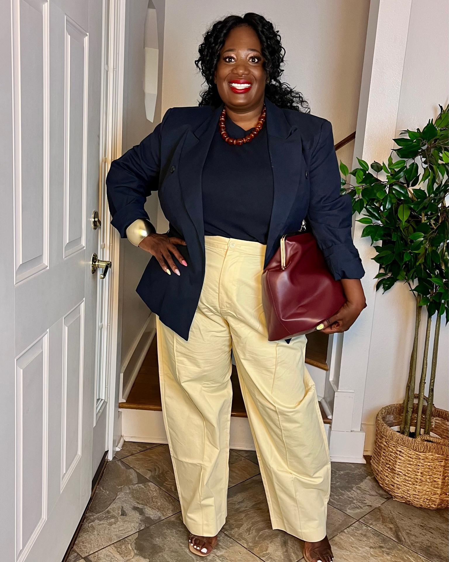 @Target  #ad #sponsored

4th of July but make but professional bae! This KBB outfit sets the tone and sends message: she’s an all American boss bae so come correct 🤏🏾🤎

I am wearing size XL in the top, 1X in the pants, XXL in the Blazer

I am 5’5 | 258lbs | 38J | size 17/18

#LTKgrwm #LTKOver40 #LTKPlusSize
