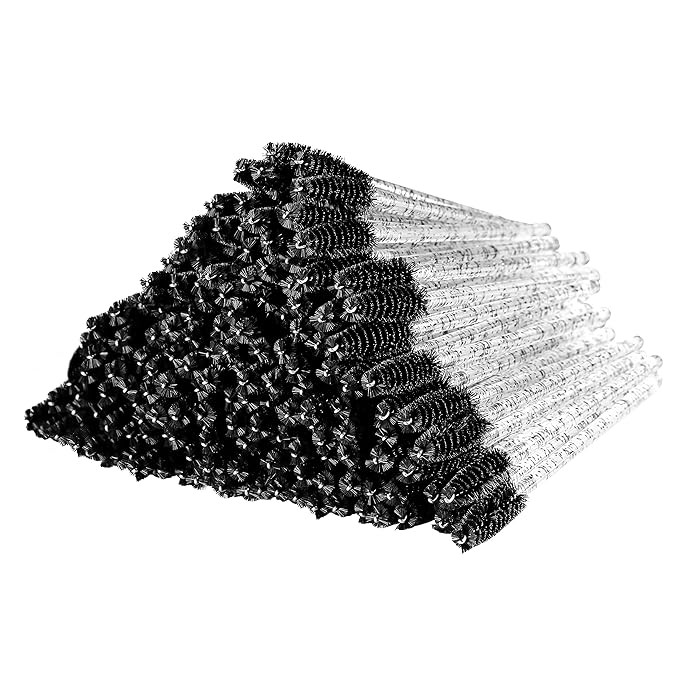 300 Pcs Disposable Crystal Mascara Wand Eyelash Brush Applicator Eyebrow Brush for EyeLash Extens... | Amazon (US)