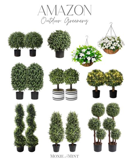 Amazon Home / Patio Decor / Patio Greenery / Outdoor Greenery / Front Porch / Faux Trees / Boxwood Bushes / Faux Hanging Plants / Outdoor Trees / Spring Home

#LTKhome #LTKstyletip #LTKSeasonal