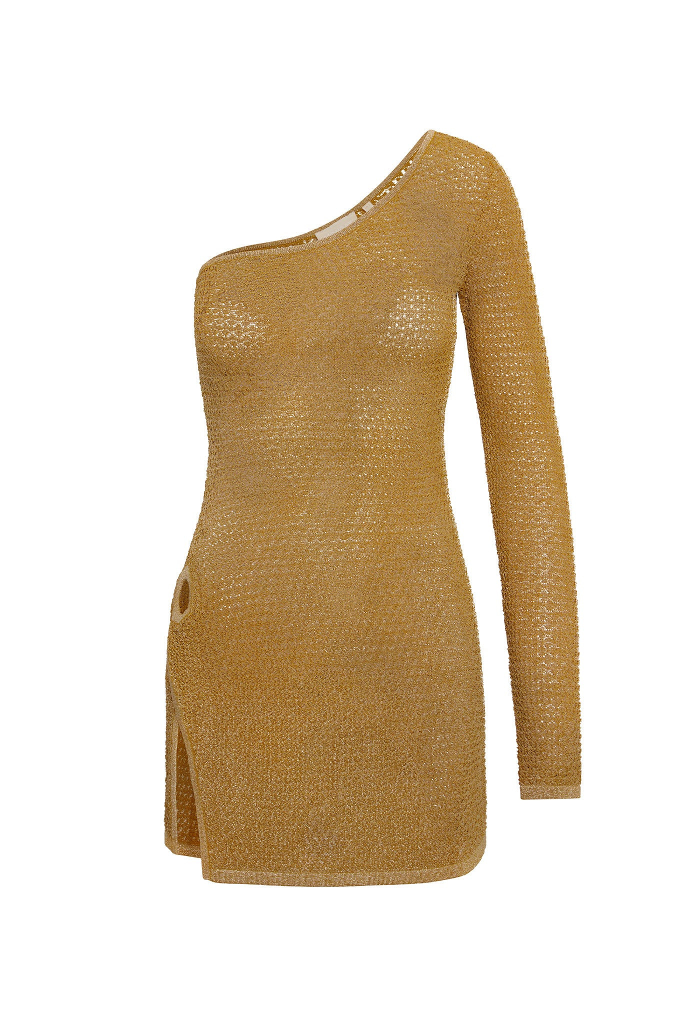 Palermo Mini Dress - Antique Gold Lace Crochet | Monday Swimwear