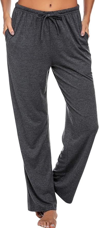 Ekouaer Women Lounge Pants Comfy Pajama Bottom with Pockets Stretch Plaid Sleepwear Drawstring Pj... | Amazon (US)