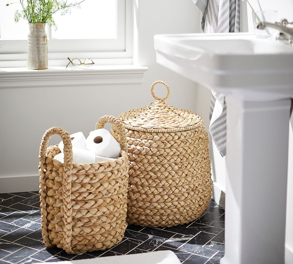 Beachcomber Handwoven Tote Baskets | Pottery Barn (US)