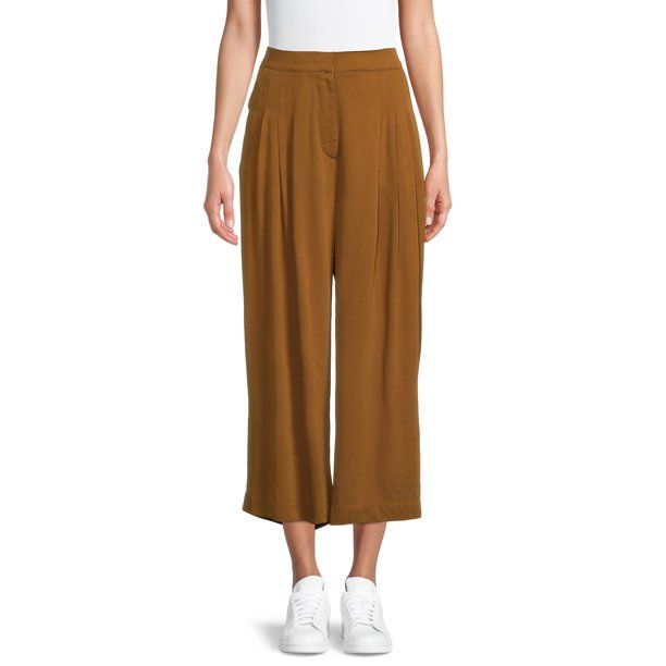 Time and Tru Women's Wide Leg Pants - Walmart.com | Walmart (US)