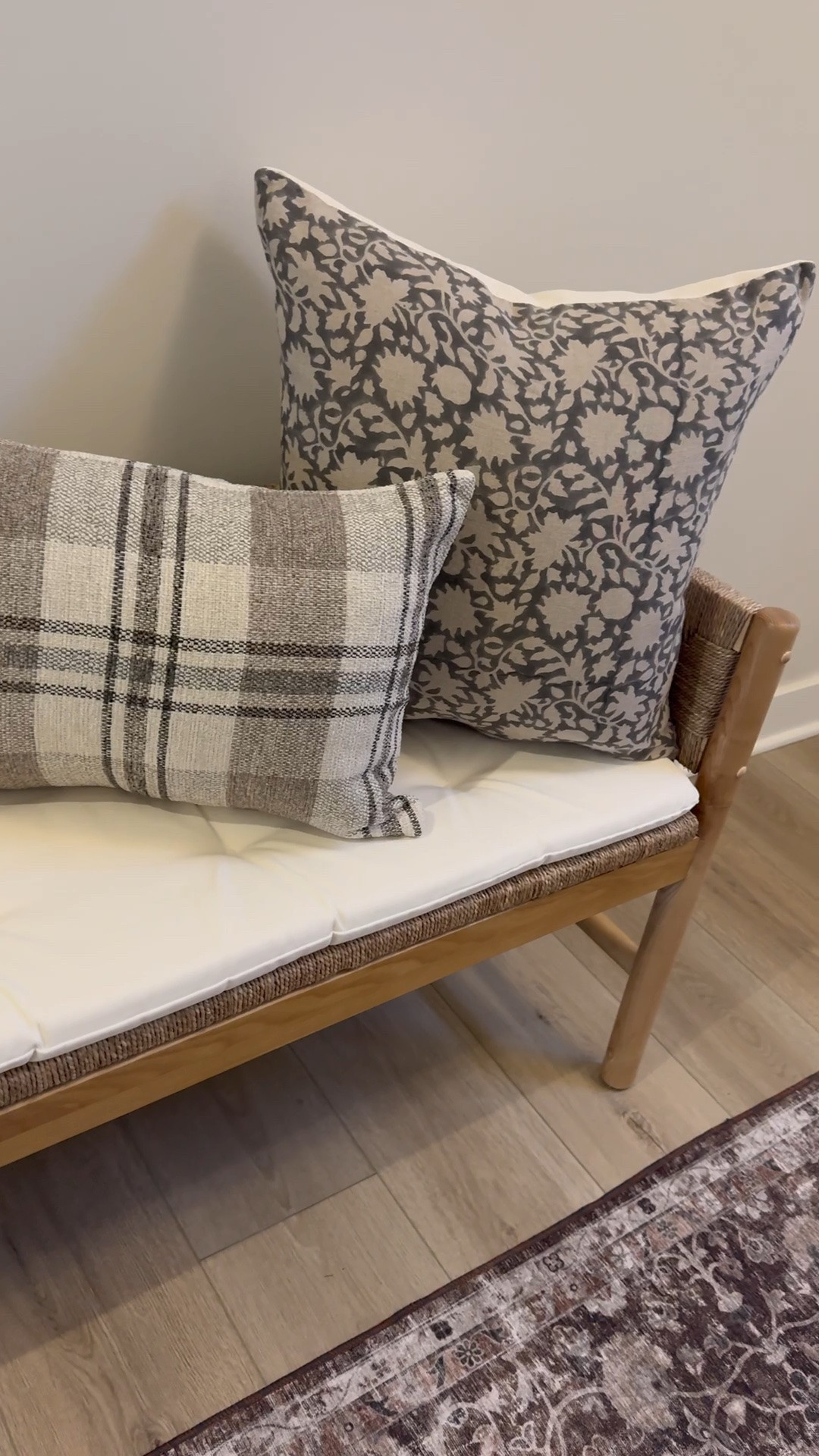 Entryway, entryway seating, bench, woven bench, mudroom, pillow covers, pillow insert

#LTKdayinmylife #LTKHome #LTKSeasonal