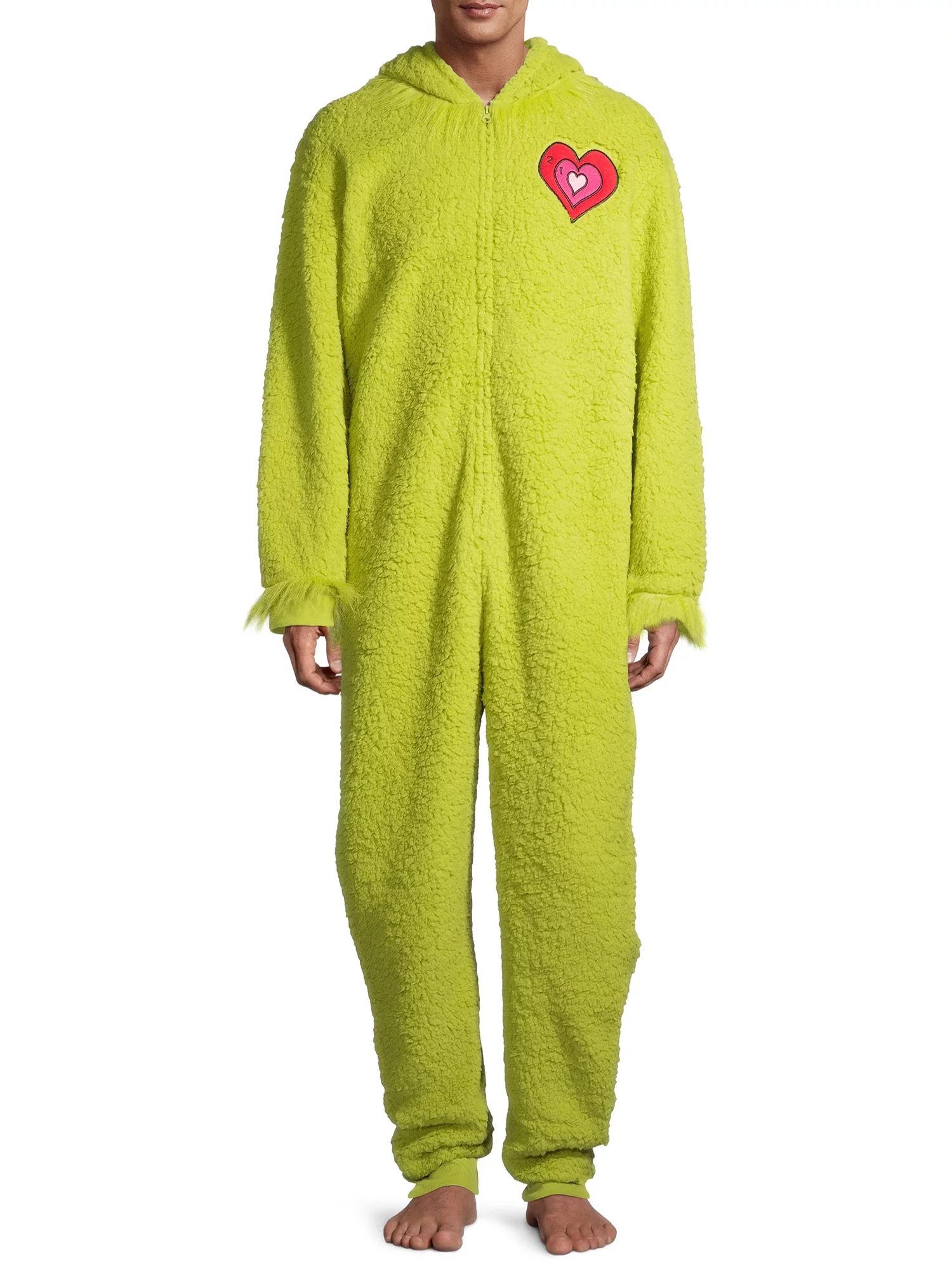 Dr. Seuss, Adult Mens, Matching Family Christmas Grinch Pajamas Union Suit, Sizes S-2XL - Walmart... | Walmart (US)