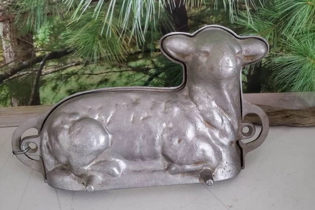 Kanter Mfg Co Sheep Lamb Mold Cast Aluminum 2 Piece Chocolate or Cake Mold  #3131 | Etsy (US)