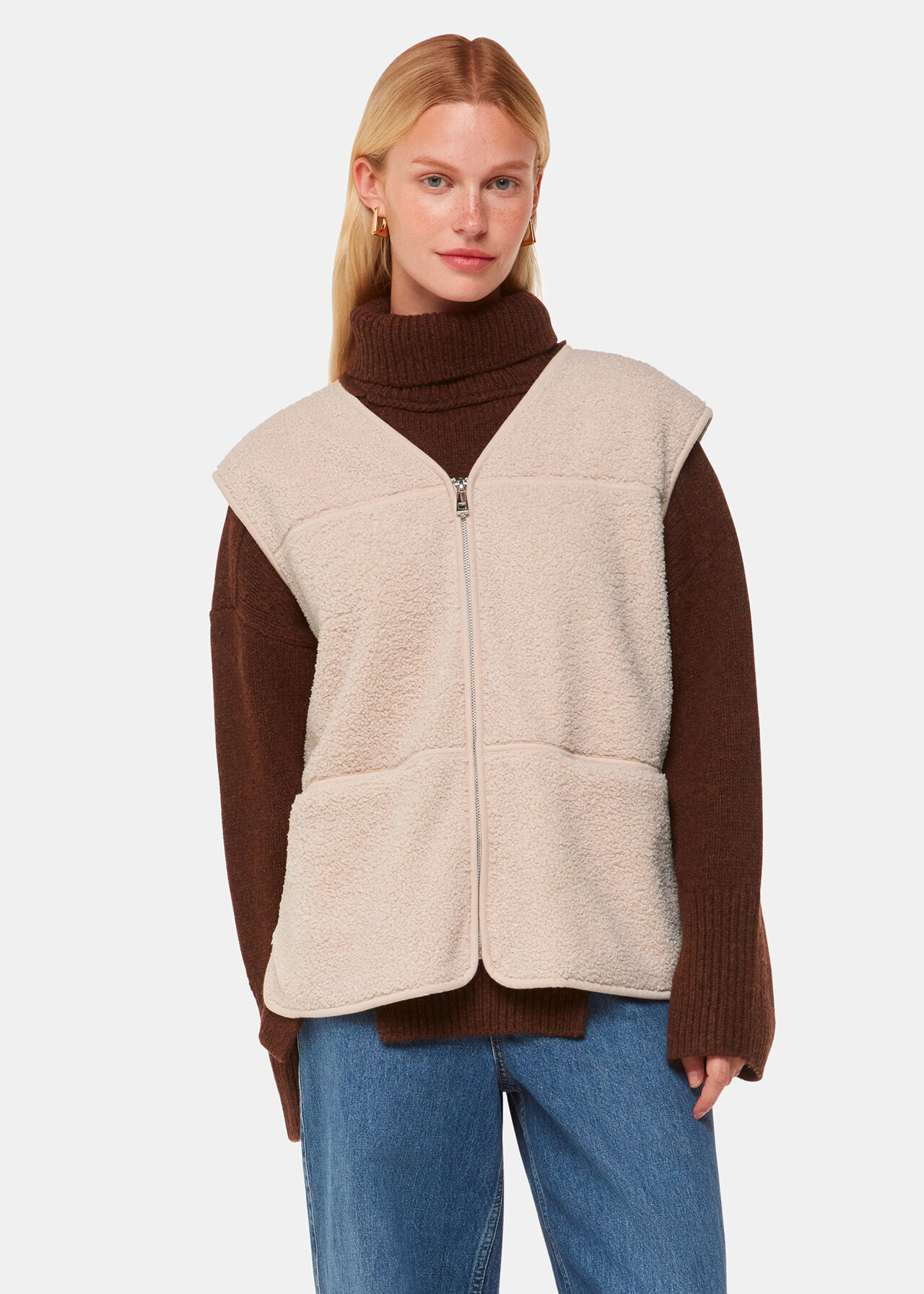 Josie Fleece Gilet | Whistles