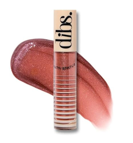 DIBS Beauty Go To Glossy Balm Lip Gloss Topper - MIMS (Make it Make Sense) Warm Mauve Shimmer, 0.20 oz | Amazon (US)